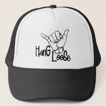 Hang Loose Trucker Hat by RetroZone at Zazzle