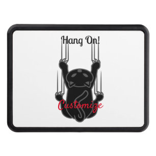 Hang On Black Cat Thunder_Cove Hitch Cover