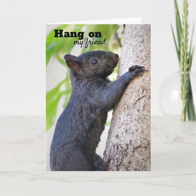 Hang On Card of Encouragement (Front)