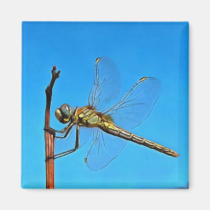 Hang On In There Artistic Dragonfly Magnet