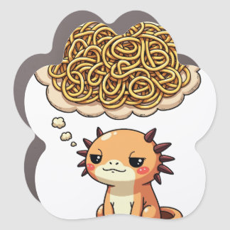 Hang On Let Me Overthink This Axolotl Introvert Fu Car Magnet