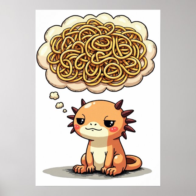 Hang On Let Me Overthink This Axolotl Introvert Fu Poster (Front)