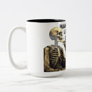 Hang on, let me overthink this Two-Tone coffee mug