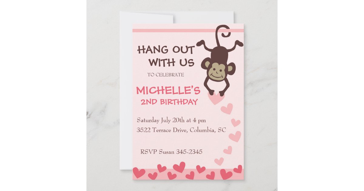 Hang Out Birthday Party Invitation | Zazzle