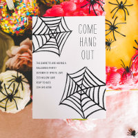 Hang Out Spider Web Illustration Halloween Party