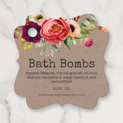Hang Tag For Handmade Bath Bomb