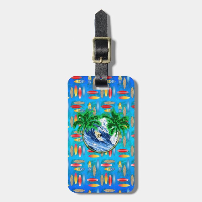 Hang Ten Luggage Tag (Front Vertical)