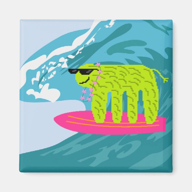 hang ten slocupine magnet (Front)