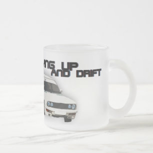 Hang up and Drift Frosted Glass Coffee Mug