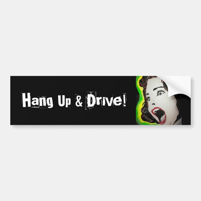 Hang Up & Drive Bumper Sticker (Front)