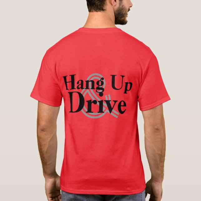 Hang Up & Drive Motorcycle T Shirt (Back)