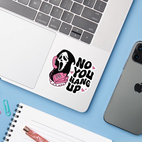Hang Up Ghostface Calling Horror Fan Gift Sticker