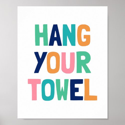 Hang Your Towel Kids Bathroom Decor