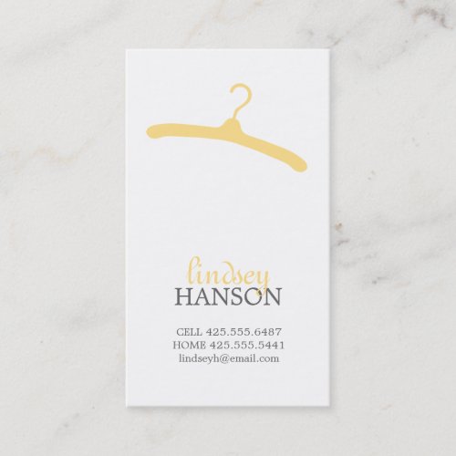Hanger Calling Card Business Card