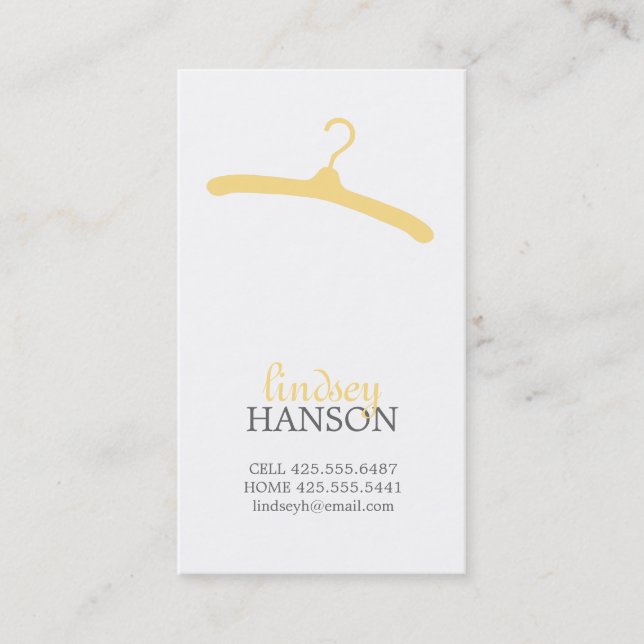 Hanger Calling Card (Front)