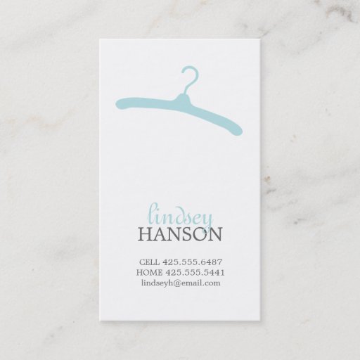 Customizable Hanger Calling Card Business Card Templates
