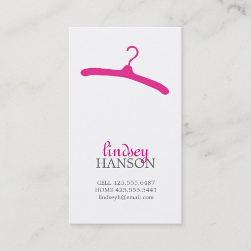 Customizable Hanger Calling Card Business Card Templates