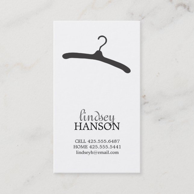 Hanger Calling Card (Front)