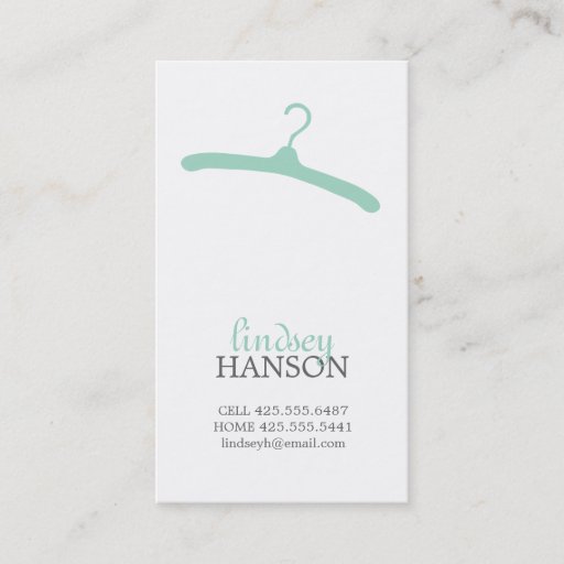 Customizable Hanger Calling Card Business Card
