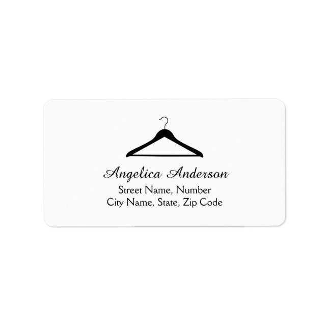 Hanger Logo Address Label (Front)