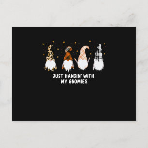 Hangin with my Gnomies, christmas, halloween Postcard