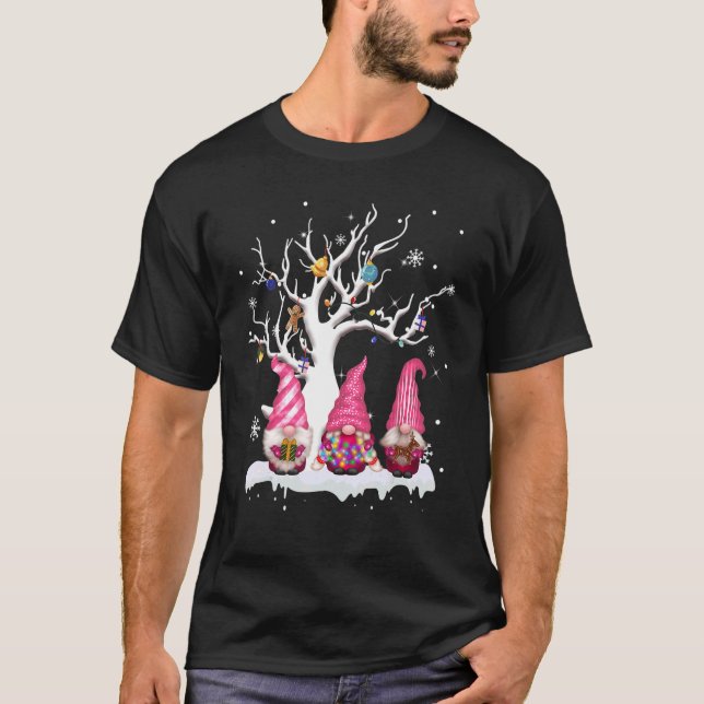 Hangin With My Gnomies Christmas Matching Family P T-Shirt (Front)