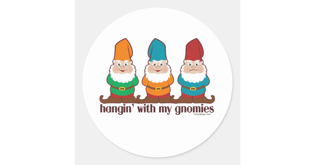 Editable Hanging with my Gnomies Christmas Gift Tags, Personalized Hol