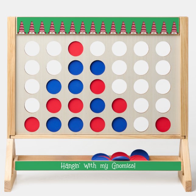 Hangin' with my Gnomies Custom Text Holiday Fast Four (Front)