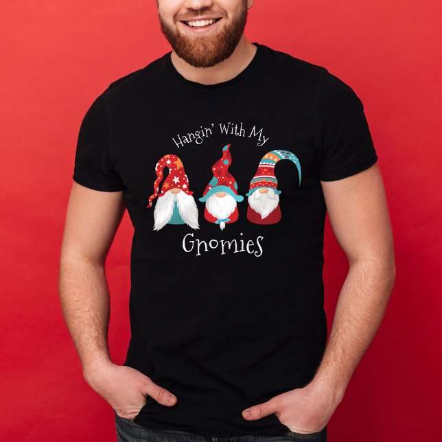 Hangin with my Gnomies Funny Modern Holiday Nordic T-Shirt (Creator Uploaded)
