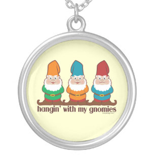 Hangin' With My Gnomies Silver Plated Necklace