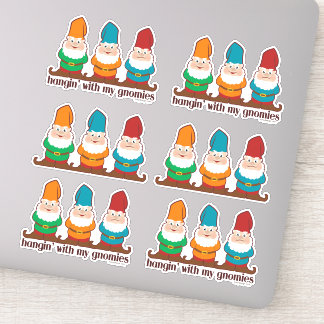 Hangin' With My Gnomies Six Contour Cut Sticker