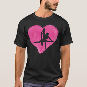 Hanging Aerialist Aerial Hoop Heart Air Acrobatic  T-Shirt