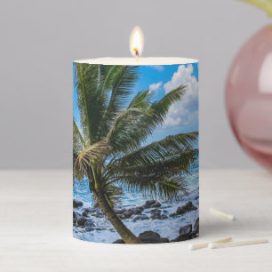 Hanging around... pillar candle