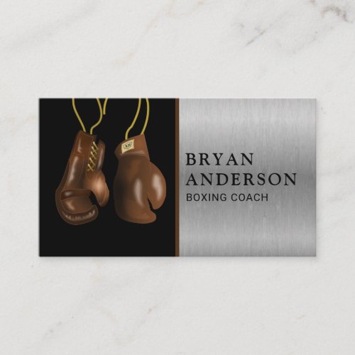 Hanging Boxing Gloves Business Card