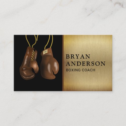 Hanging Boxing Gloves Business Card
