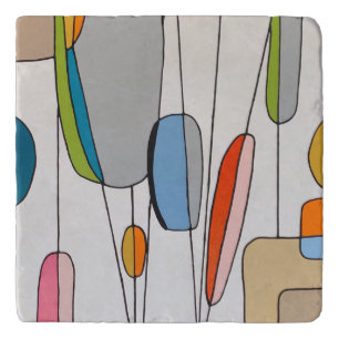 Hanging by a Thread Marble Trivet