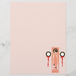 Hanging Christmas Wreaths Paper