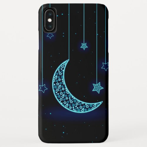 Hanging crescent moon stars all phones iPhone XS max case