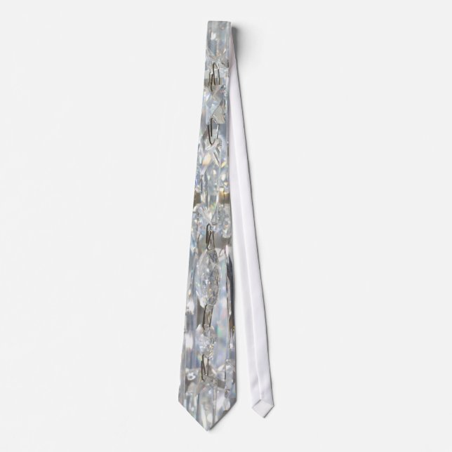 Hanging Crystal Curtain Neck Tie (Front)