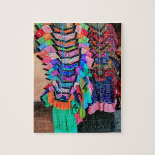 Hanging Dresses Market Stall Jigsaw Puzzle
