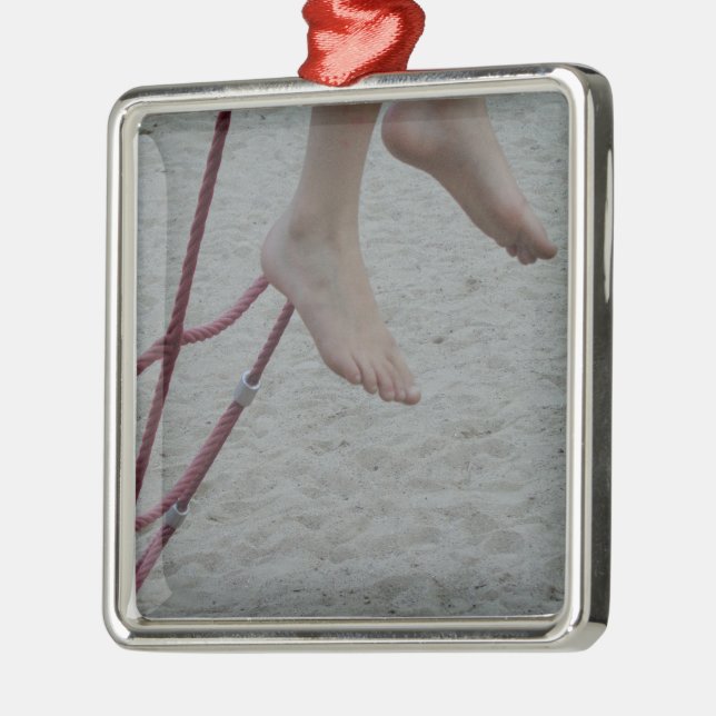 hanging foot climbing frame feet playground sand metal ornament (Left)