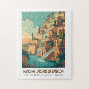 Hanging Gardens of Babylon 7 Wonders of the World Jigsaw Puzzle