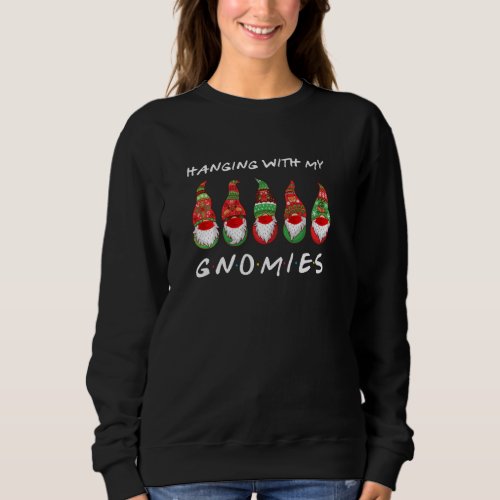 Hanging Gnomies Gnome Face Mask Christmas Xmas  Fr Sweatshirt