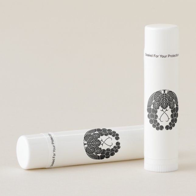 Hanging grapes keychain lip balm (Front)