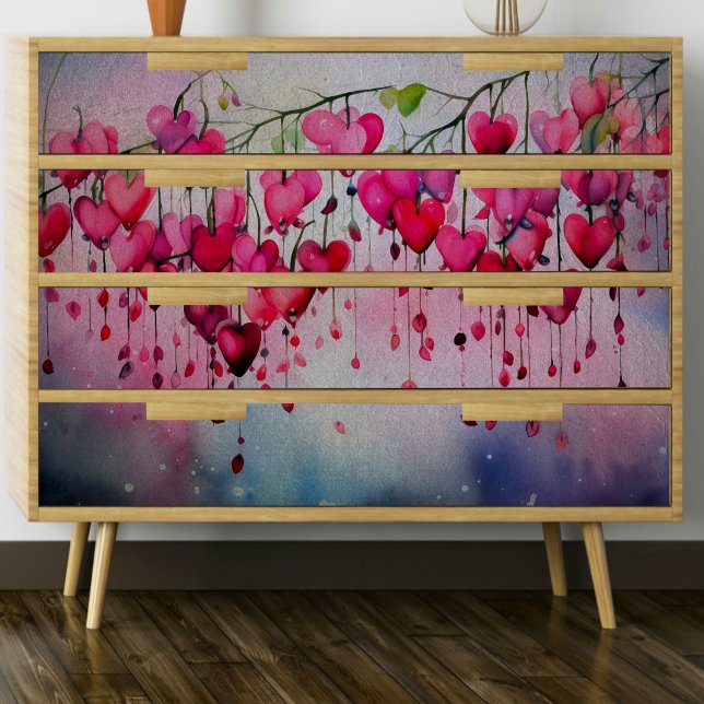 Hanging Heart Flowers Decoupage Tissue Paper (Creator Uploaded)