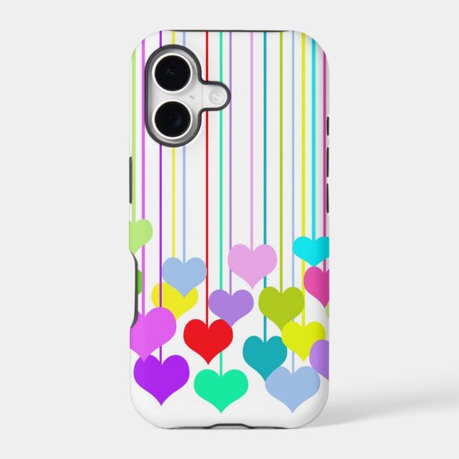 Hanging Hearts Iphone Case (Back)