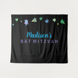 HANGING HEBREW LETTERS Bat Bar Mitzvah Photo Op Ba Tapestry