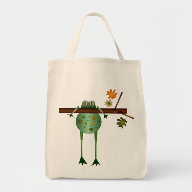 Hanging in There Treefrog Tote Bag (Front)