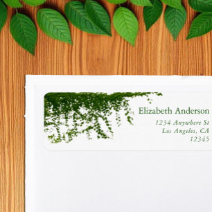 Hanging Ivy Greenery Wedding Label