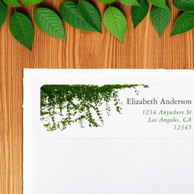 Hanging Ivy Greenery Wedding Label (Creator Uploaded)